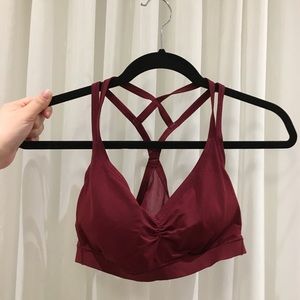 💐2/$25 Maroon medium impact sports bra